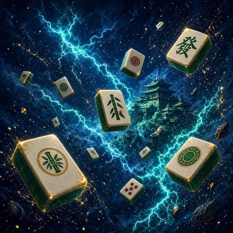 Ilustrasi tile emas Mahjong Ways