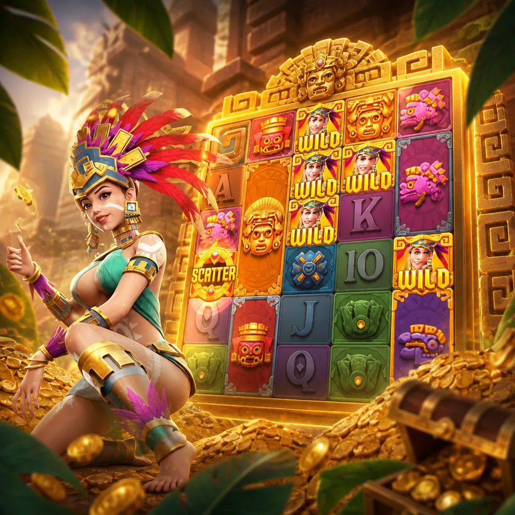 Treasures of Aztec - Game Online Bertema Petualangan Kuil Aztec Dengan 32.400 Cara Menang